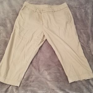 Khaki capris